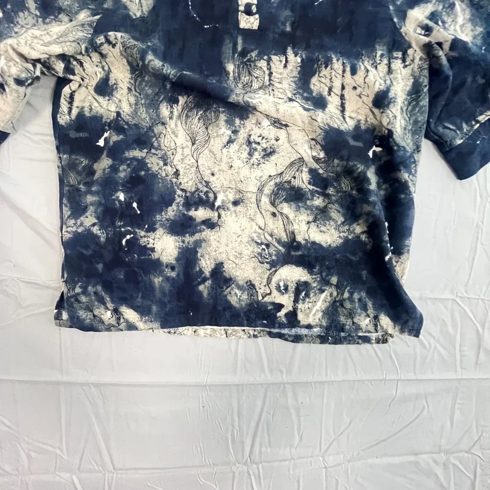 Tie-Dye ontto blouse